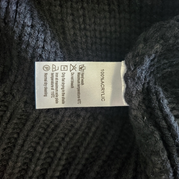 Nwt Deep Self Crewneck Chunky Knit Long Sleeves Sweater Pullover - Picture 6 of 6